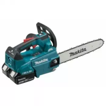 MAKITA DUC306PT2B Cordless Chainsaw 36V (2x18V) 30cm Bar 2x5.0Ah Batteries & Twin Charger