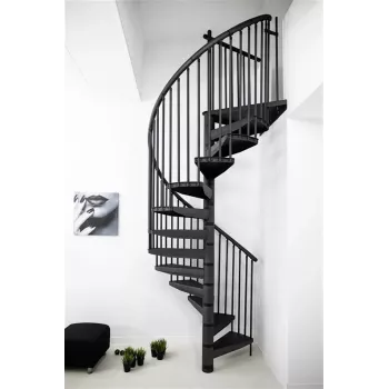 STAIRS RONDO Spiral Staircase Anthracite 12 Steps 269-300 cm