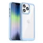 iLike Apple iPhone 14 Pro Max Hard Case with Gel Frame Translucent Blue