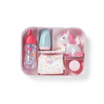 ZAPF CREATION BABY born Sleep Time Set – 3-Piece Doll Pyjamas, Hat & Pacifier for 43 cm Dolls, Pink/Purple