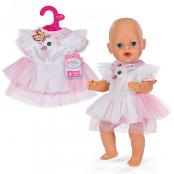 ZAPF CREATION BABY born Swan Dress 43cm Doll Outfit