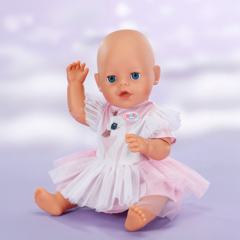 ZAPF CREATION BABY born Swan Dress 43cm Doll Outfit