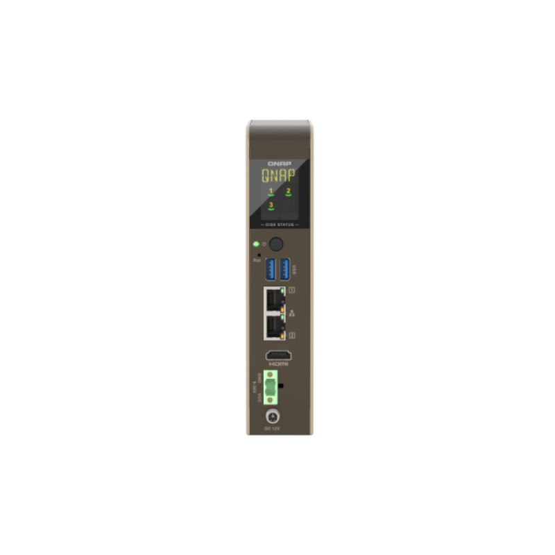 QNAP QBoat-300 Ultra-Compact Fanless 2-Bay M.2 NVMe/SATA NAS Server with Dual Gigabit Ethernet, HDMI, 2x USB 3.0, Intel Celeron J3455 Quad-Core, 4GB RAM