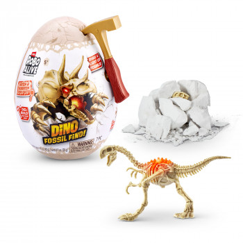Zuru Robo Alive Mini Dino Fossil Find - Excavation Kit with Collectible Dino Figure (Assorted)