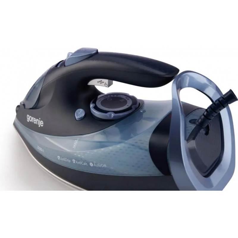 Gorenje SIH3200DB Steam Iron with Ceramic Soleplate, 3200 W, Blue