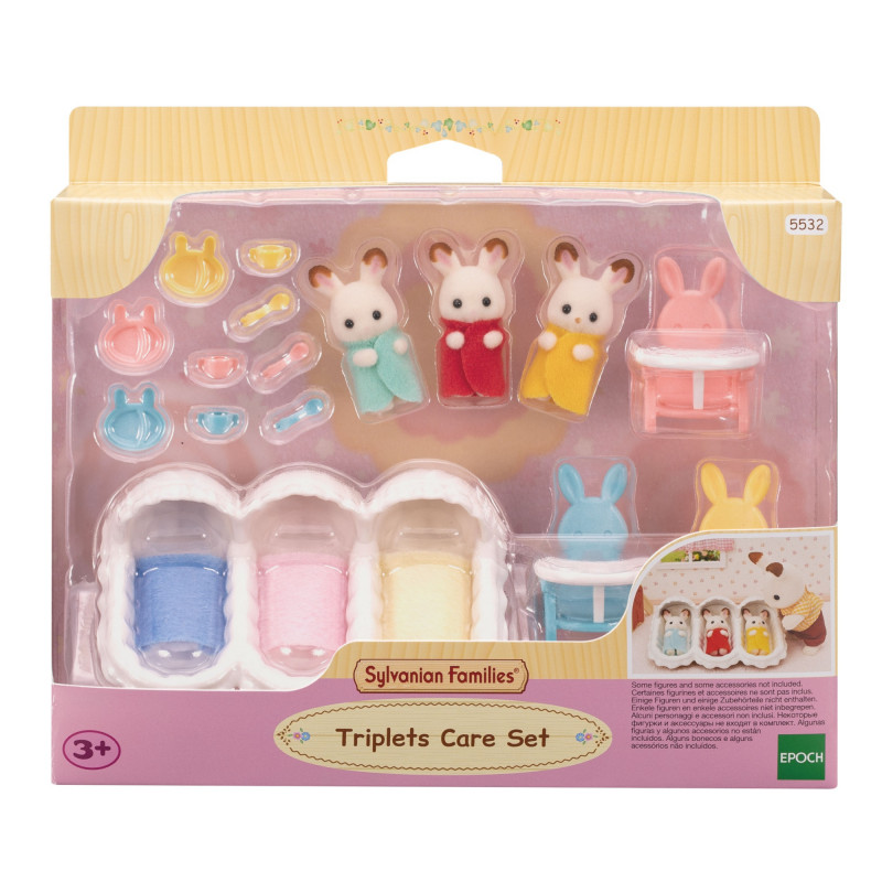 Sylvanian Families Triplets Starter Set - Baby Care Accessory Playset