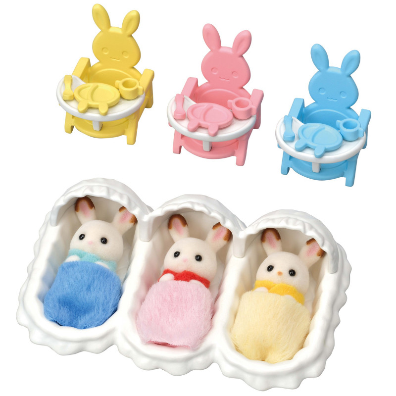 Sylvanian Families Triplets Starter Set - Baby Care Accessory Playset