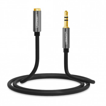 UGREEN AV118 3.5mm AUX Extension Cable 1m – Male to Female – Black
