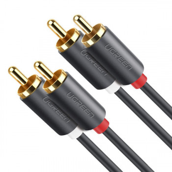 UGREEN AV104 2x RCA Male to 2x RCA Male Audio Cable 2m Black