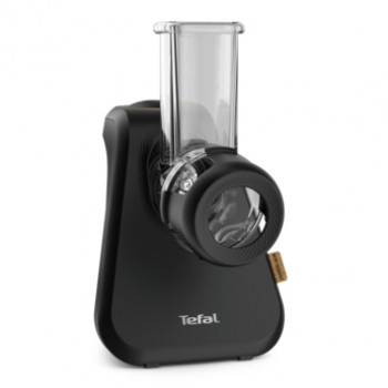 TEFAL MB77EN Electric Grater and Spiralizer, 260 W, 5 Cones, Black/Silver