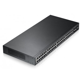 ZyXEL GS1920-48 48-Port Gigabit Smart Managed Switch with 4 SFP Uplinks and PoE+ (375W)