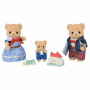 EPOCH Sylvanian Families Biscuit Bear Family - 4 Collectible Figures