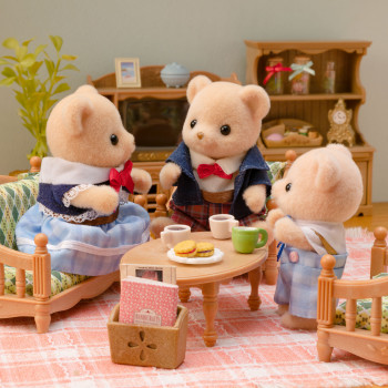 EPOCH Sylvanian Families Biscuit Bear Family - 4 Collectible Figures