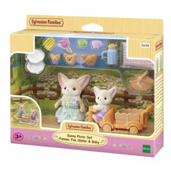 EPOCH Sylvanian Families Sunny Picnic Set - Fennec Fox Sister & Baby