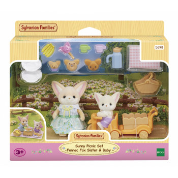 EPOCH Sylvanian Families Sunny Picnic Set - Fennec Fox Sister & Baby