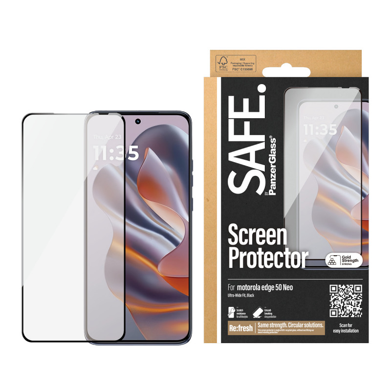SAFE by PanzerGlass Motorola Edge 50 Neo Screen Protection Ultra-Wide Fit SAFE95985