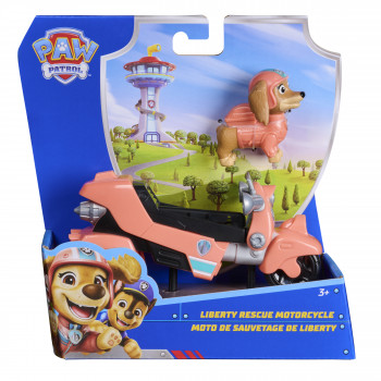 PAW Patrol Liberty Rescue Motorcycle with Collectible Figure