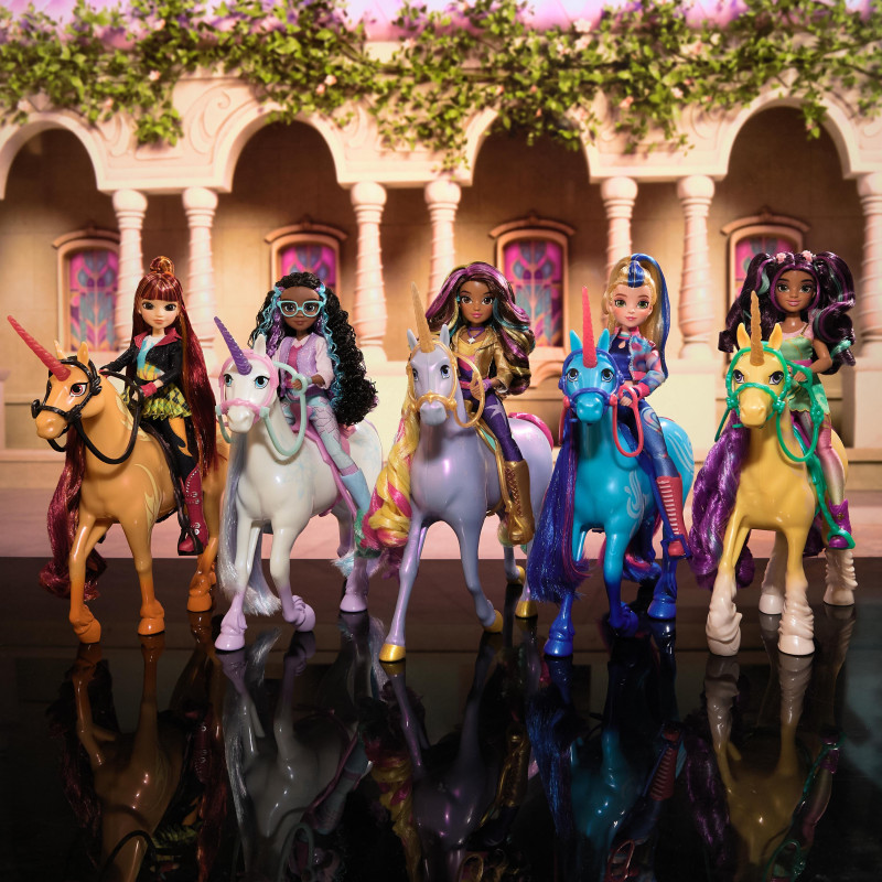 Spin Master Unicorn Academy - Glacier Unicorn & Ava Rider Figure Set