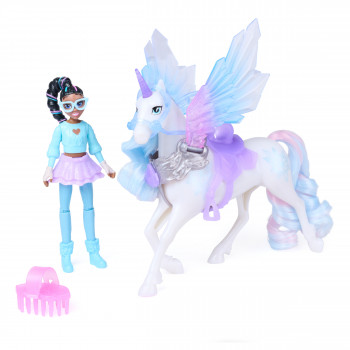 Spin Master Unicorn Academy Wing Magic Layla and Glacier Playset