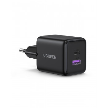 UGREEN X516 GaN 30W USB-C + USB-A Wall Charger Black