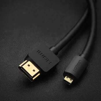 UGREEN HD127 Micro HDMI to HDMI Cable 4K 3D 1m Black