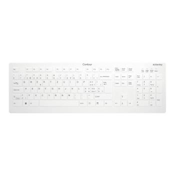 CHERRY Active Key AK-C8112 Medical Keyboard, Wired USB, German QWERTZ, White