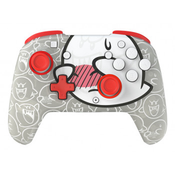 PDP Afterglow Wave Wireless Controller for Nintendo Switch – Boo-Hoo Clear with RGB