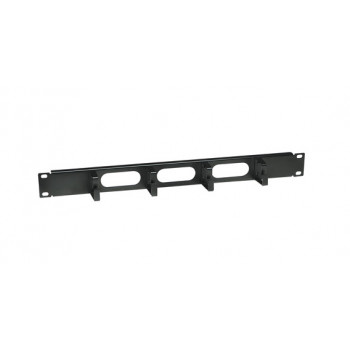 Intellinet 204279 19 inch 1U Rack Cable Organizer with 4 Hooks, 48 mm Depth, Black