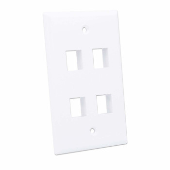Intellinet 163316 Surface Mount Box for 4 Keystone Modules, White