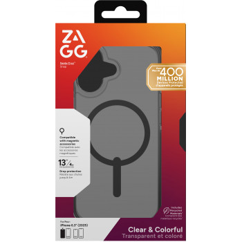 ZAGG Santa Cruz Snap Case for iPhone 17 - Midnight Black