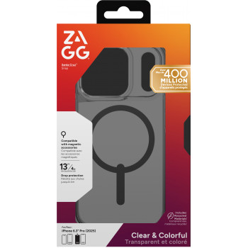 ZAGG Santa Cruz Snap Case for iPhone 17 Pro - Midnight Black