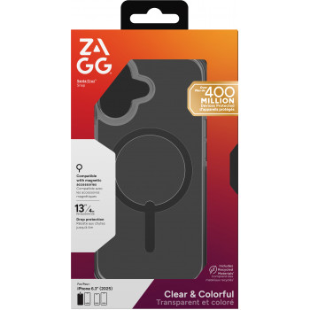 ZAGG Santa Cruz Snap Case for Apple iPhone 17 - Black