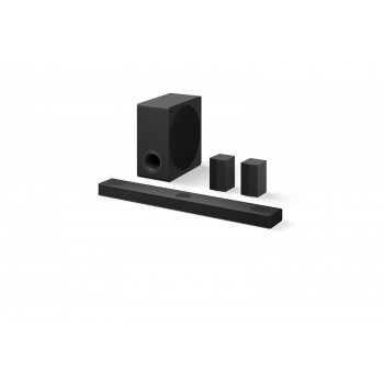 LG DS80TR 5.1.2ch Dolby Atmos Soundbar with Wireless Subwoofer and Rear Speakers, 480W, Black