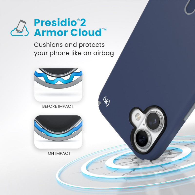 Speck Presidio2 Pro ClickLock & MagSafe Case for iPhone 16 Plus - Navy