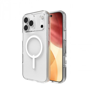 ZAGG Crystal Palace Snap Case for iPhone 17 Pro Max - Transparent, MagSafe, D3O Bio Protection