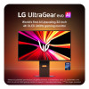 LG UltraGear Evo AI 32GX870B-B 31.5 inch Tandem OLED Gaming Monitor, 4K 240Hz / FHD 480Hz, HDR500, USB-C 90W