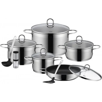 Silit Diamant 9-Piece Cookware Set, Silargan Ceramic, Black