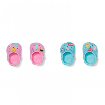 ZAPF CREATION BABY born Bath Shoes with Pins, 2 Pairs, for 43 cm Dolls