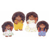 KAISER ELEKTRO Sylvanian Families Hedgehog Family of Stachel - Collectible Flocked Animal Figures Playset, 4 Figures with Comb, Ages 3+