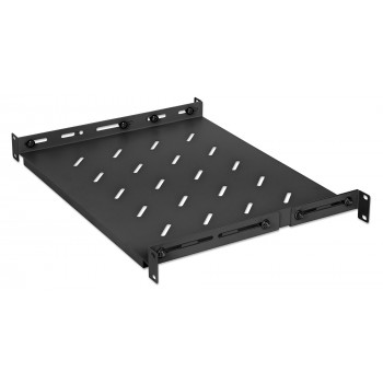 Intellinet Rack - Regal - mit variablen Schienen, feste Montage - Schwarz, RAL 9004 - 1U - 48.3 cm (19)