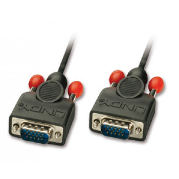 LINDY 31440 VGA Cable M/M 1m Full HD 1920x1200 Triple Shielded Black