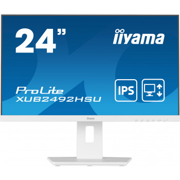 Iiyama ProLite XUB2492HSU-W5 23.8 inch Full HD IPS Monitor with USB Hub and Height Adjustable Stand
