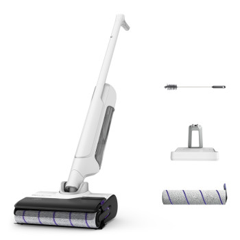Rowenta GZ7540 X-Clean 10 Cordless Wet & Dry Vacuum Cleaner, 60 min Runtime, Self-Cleaning and Self-Drying, LED Display, 3 Modes, 0.9L Clean Water Tank
