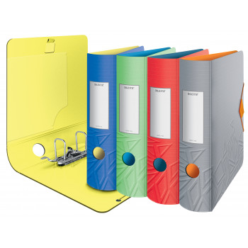 LEITZ Active Urban Chic Lever Arch File A4 82 mm Light Red Polyfoam Duo-Optik Rounded Spine (1116-00-20)