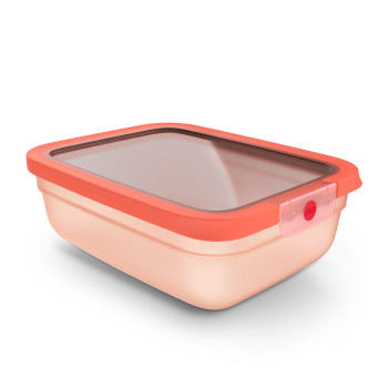 EMSA ONECLICK Food Storage Container 2.3 L Orange 3110601759