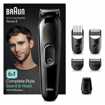 Braun All-in-One Style Kit MGK3420 Multigrooming Set, Precision Trimmer for Beard and Hair 4210201446774