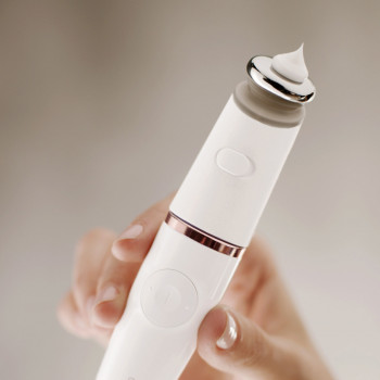 Braun FaceSpa Pro 921 3-in-1 Facial Epilator, Cleansing Brush & Toning Device, Bronze-White