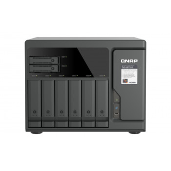 QNAP TVS-H877AX-R5-16G 8-Bay QuTS hero NAS, AMD Ryzen V1500B, 16GB RAM, 2x2.5GbE, 2U Rackmount