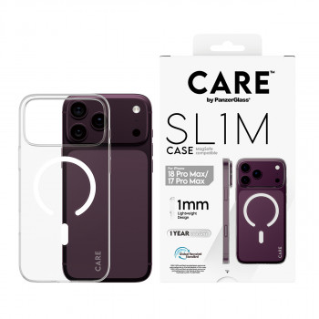 PanzerGlass CARE™ SL1M Case Transparent with MagSafe for iPhone 17 Pro Max