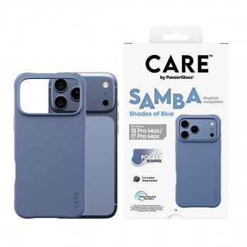 PanzerGlass CARE™ by Samba Case Shades of Blue with MagSafe for iPhone 17 Pro Max / 18 Pro Max Transparent